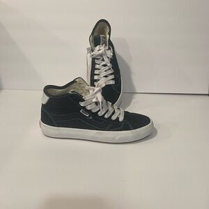Vans Black and White High-Top Sneakers